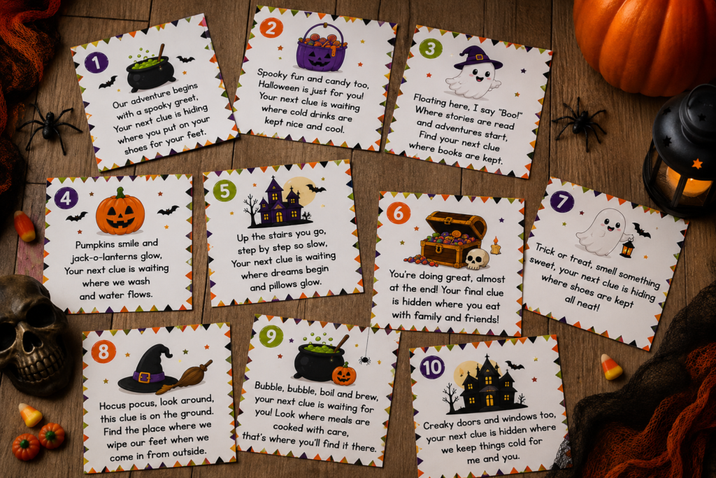 Halloween Indoor Treasure Hunt For Kids