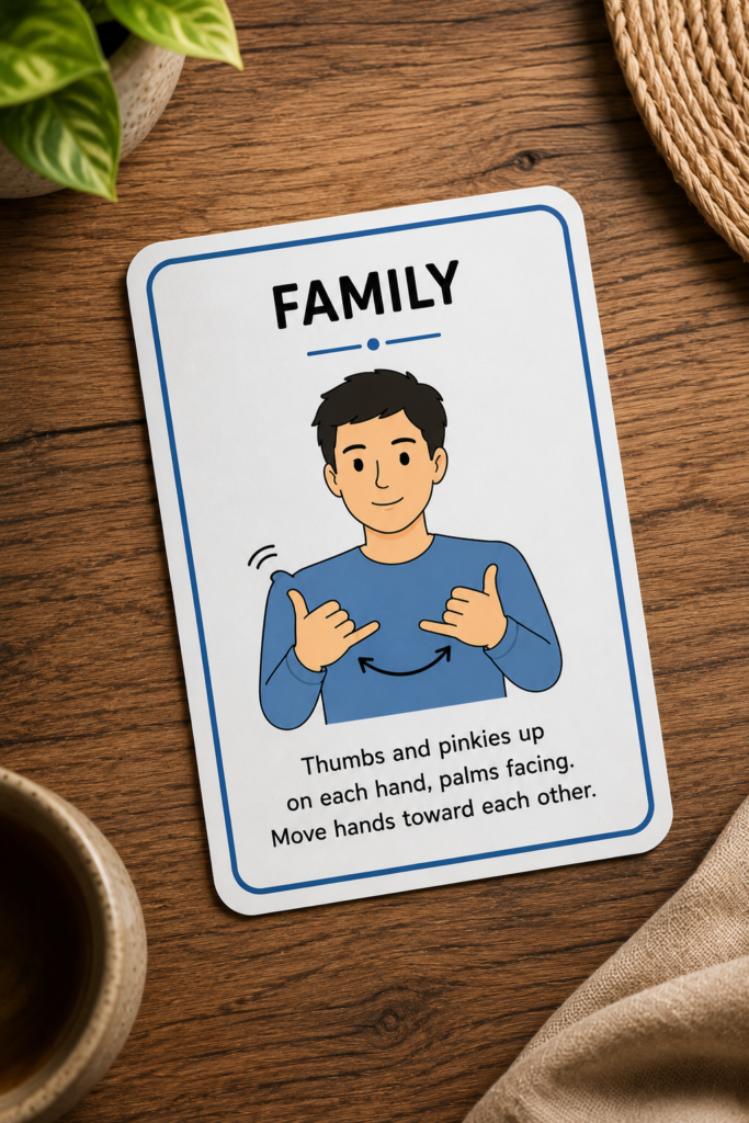American Sign Language Printable Cards