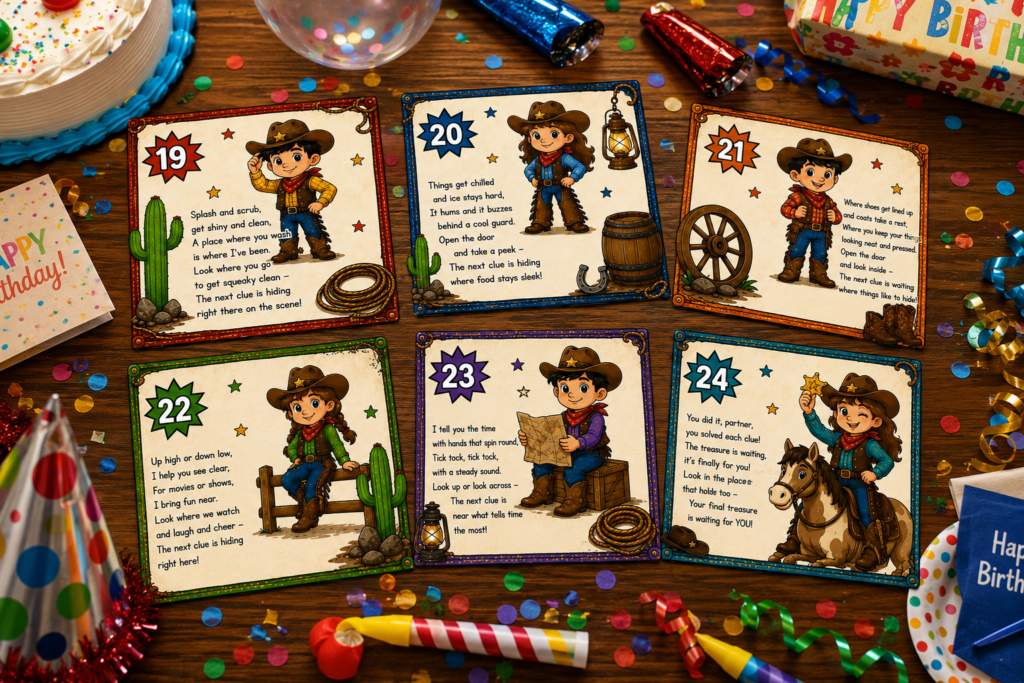 Cowboy Western treasure hunt.